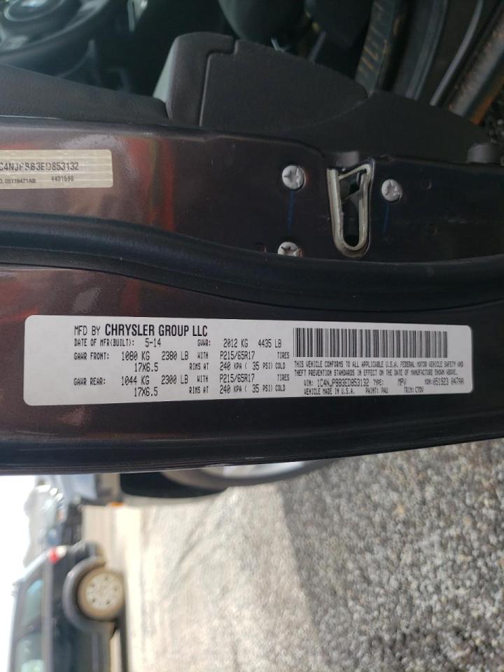 Photo 10 from auction – 2014 JEEP PATRIOT SP with VIN 1C4NJPBB3ED853132