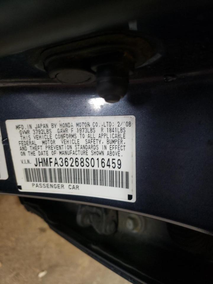 Photo 10 from auction – 2008 HONDA CIVIC HYBR with VIN JHMFA36268S016459