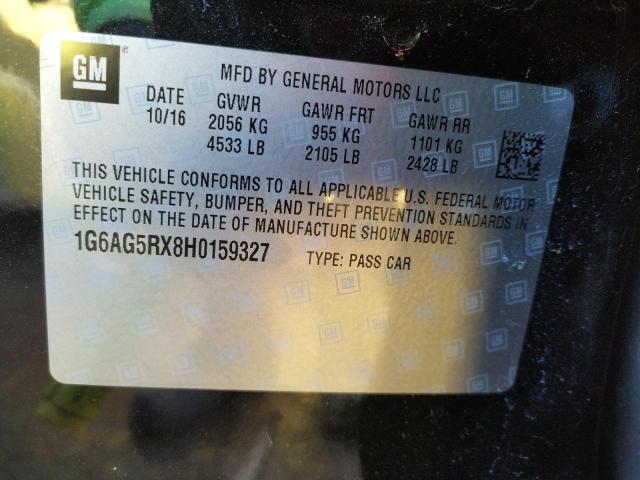 Photo 10 from auction – 2017 CADILLAC ATS with VIN 1G6AG5RX8H0159327