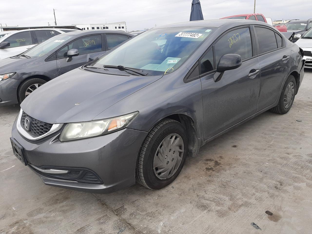 Photo 2 from auction – 2013 HONDA CIVIC LX with VIN 19XFB2F51DE200465