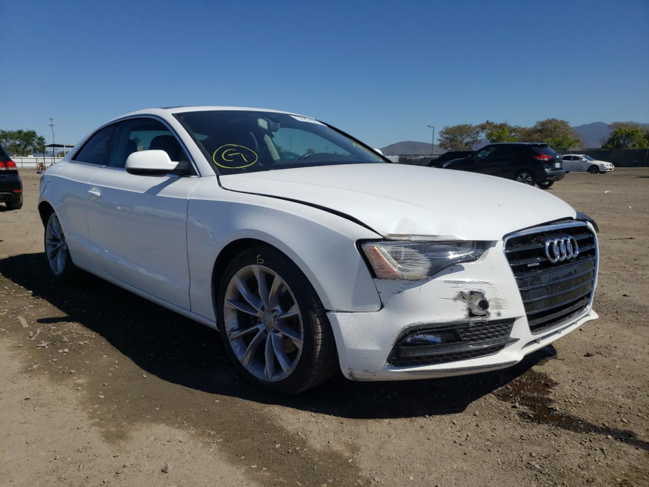 AUDI A5 PREMIUM 2013 with VIN WAUCFAFR8DA037026 - Photo from auction