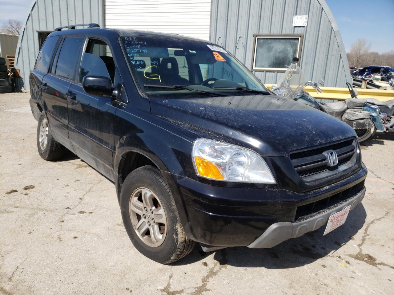 HONDA PILOT EXL 2005 with VIN 2HKYF18525H564749 - Photo from auction