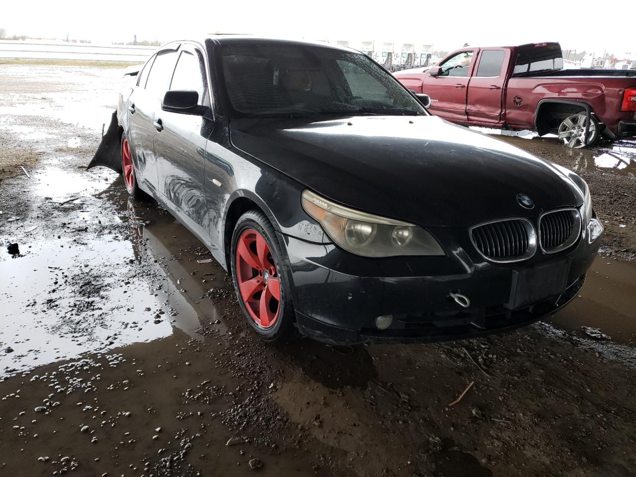 BMW 525 I 2007 with VIN WBANE53567CW64708 - Photo from auction