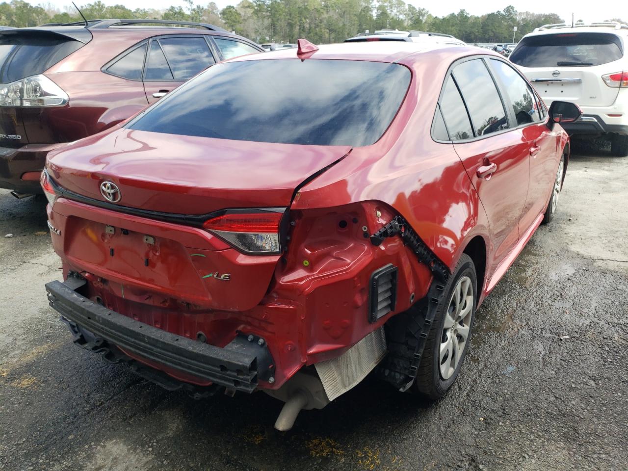 Photo 4 from auction – 2020 TOYOTA COROLLA LE with VIN 5YFEPRAE9LP053774