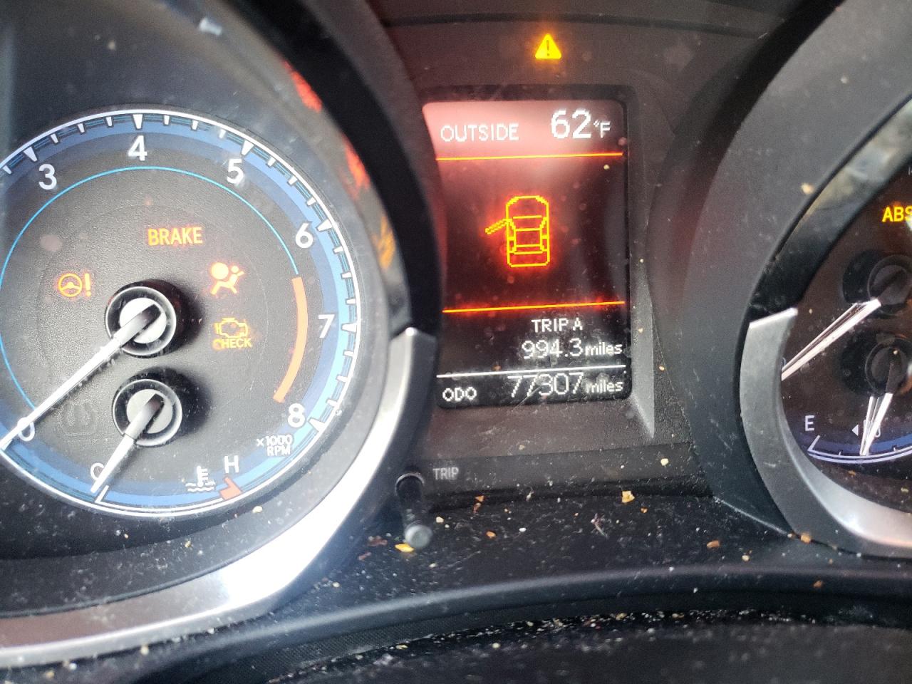 Photo 8 from auction – 2016 TOYOTA COROLLA L with VIN 2T1BURHEXGC601465