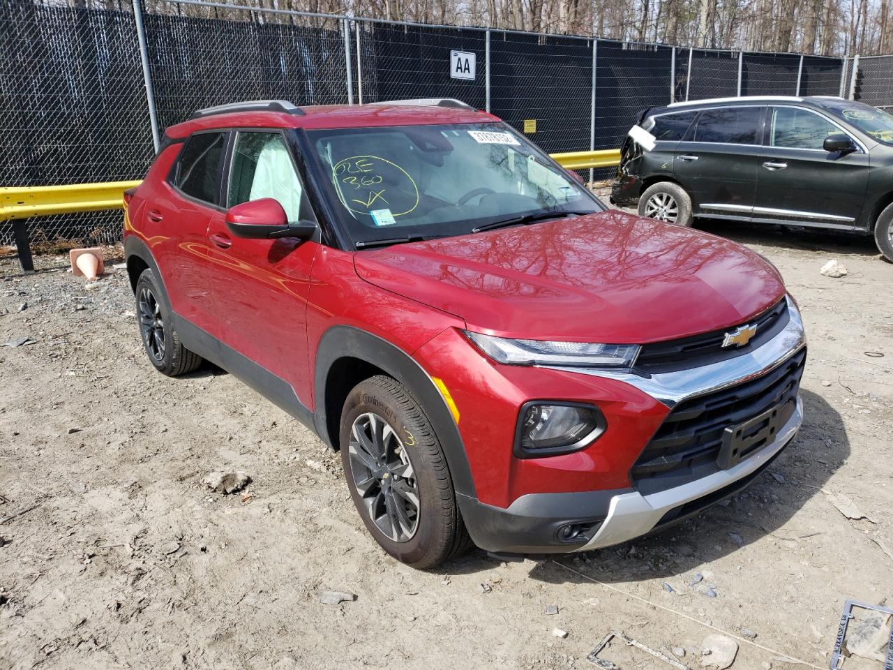 CHEVROLET TRAILBLAZE 2021 with VIN KL79MPS22MB018431 - Photo from auction