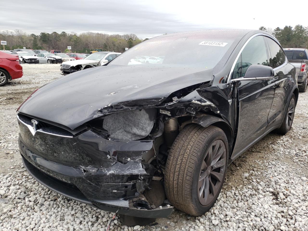 Photo 2 from auction – 2017 TESLA MODEL X with VIN 5YJXCDE24HF079533
