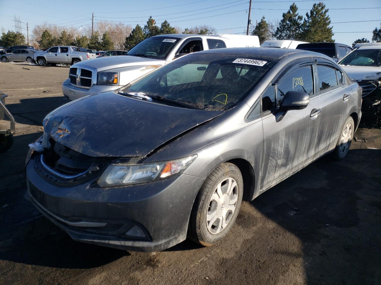 Photo 2 from auction – 2013 HONDA CIVIC HYBR with VIN 19XFB4F33DE000794