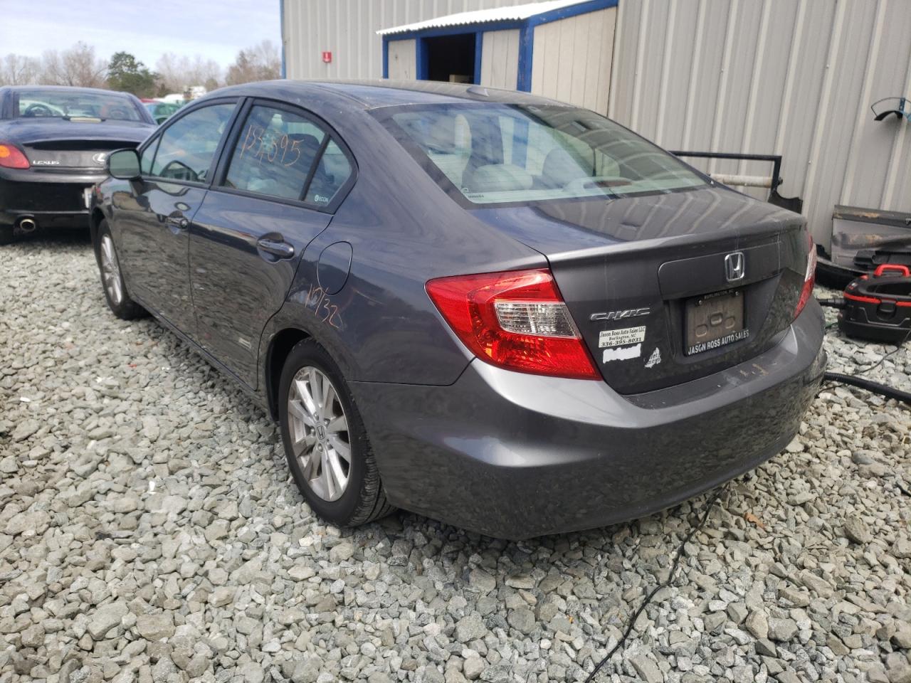 Photo 3 from auction – 2012 HONDA CIVIC EXL with VIN 19XFB2F94CE026182