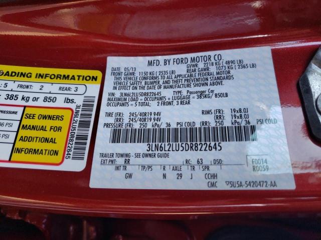 Photo 10 from auction – 2013 LINCOLN MKZ HYBRID with VIN 3LN6L2LU5DR822645