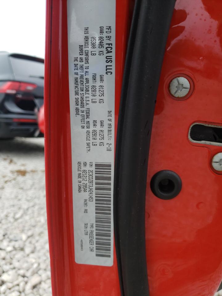 Photo 10 from auction – 2018 DODGE CHALLENGER with VIN 2C3CDZBT3JH241453