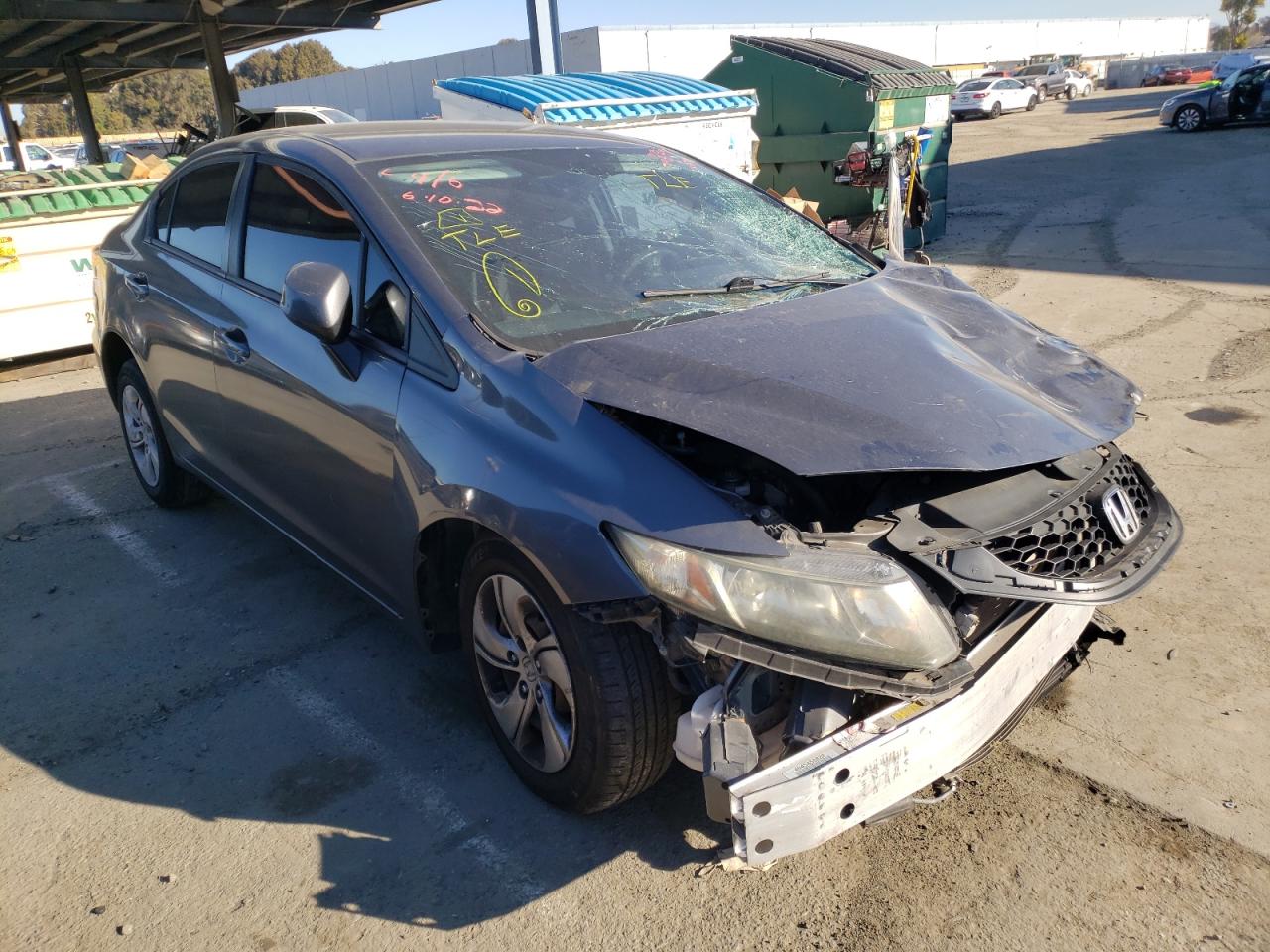 Photo 1 from auction – 2013 HONDA CIVIC LX with VIN 19XFB2F55DE222825
