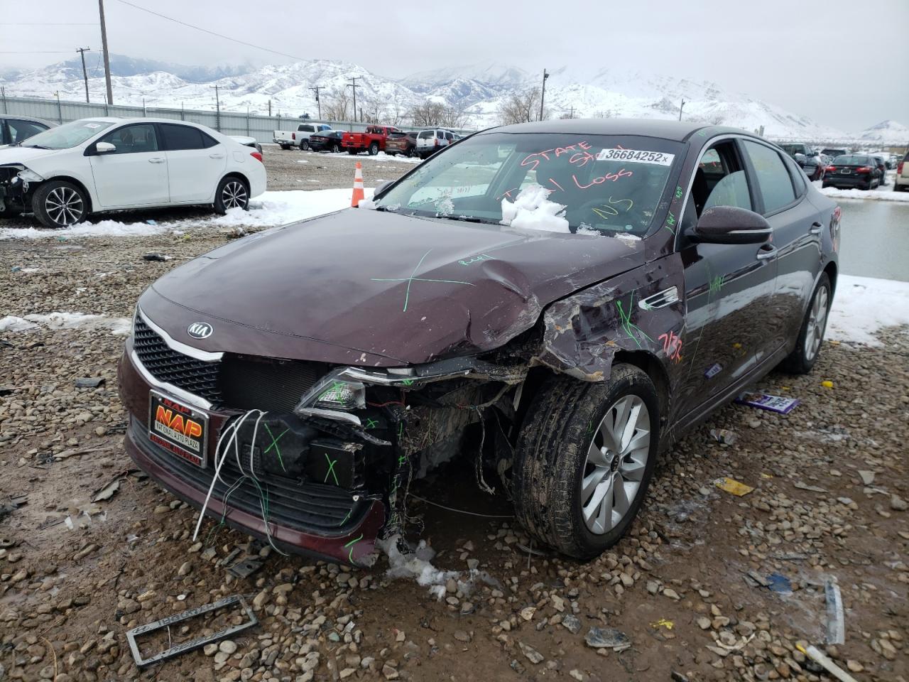 Photo 2 from auction – 2016 KIA OPTIMA LX with VIN 5XXGT4L37GG065522