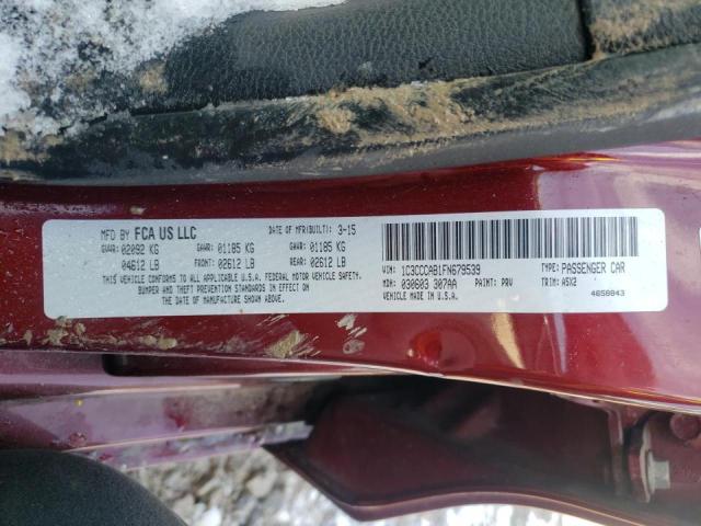 Photo 10 from auction – 2015 CHRYSLER 200 LIMITE with VIN 1C3CCCAB1FN679539