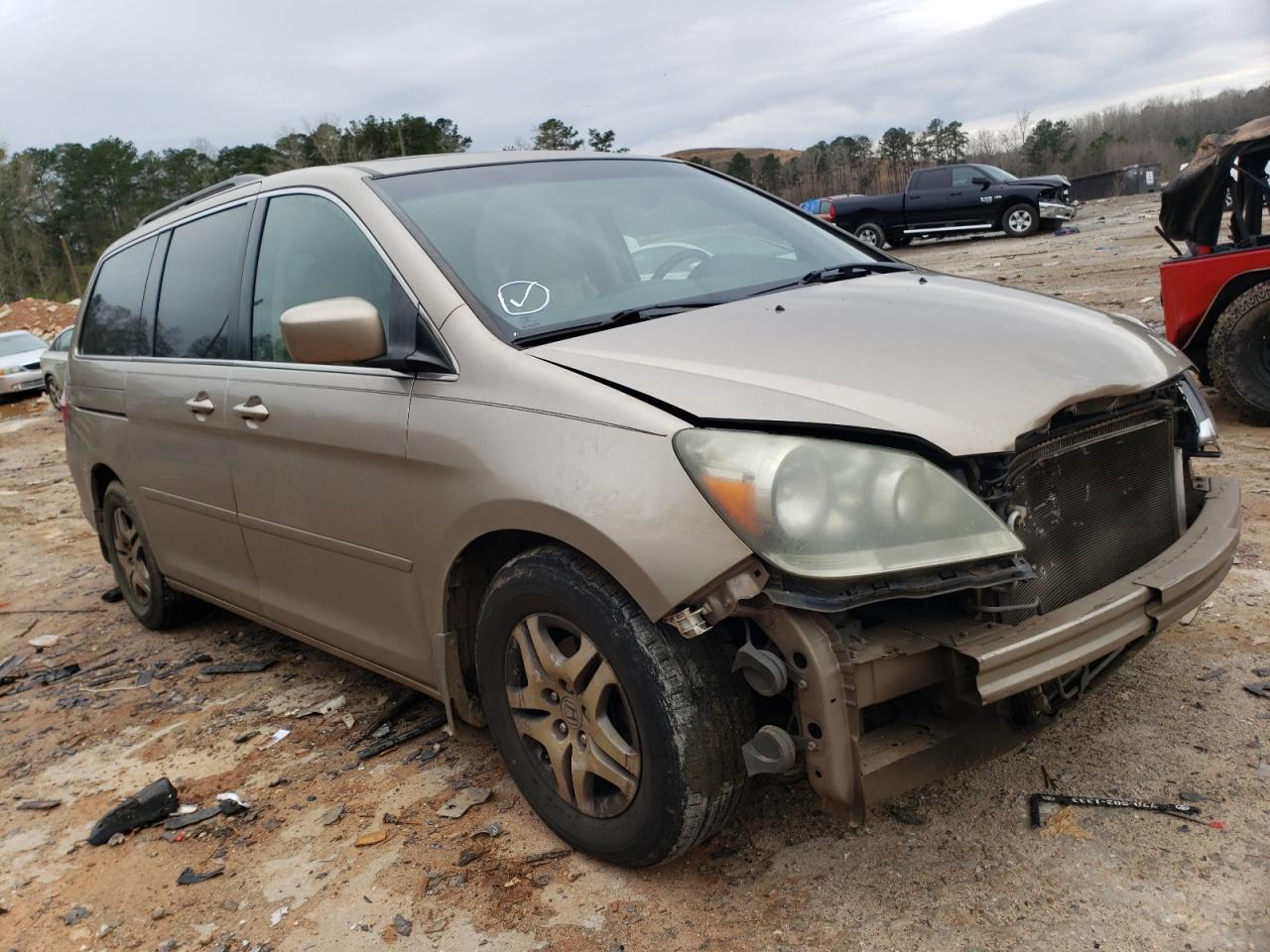 Photo 1 from auction – 2007 HONDA ODYSSEY EX with VIN 5FNRL387X7B445875