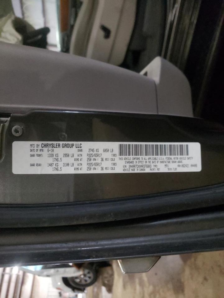 Photo 10 from auction – 2010 CHRYSLER TOWN & COU with VIN 2A4RR7DXXAR376803