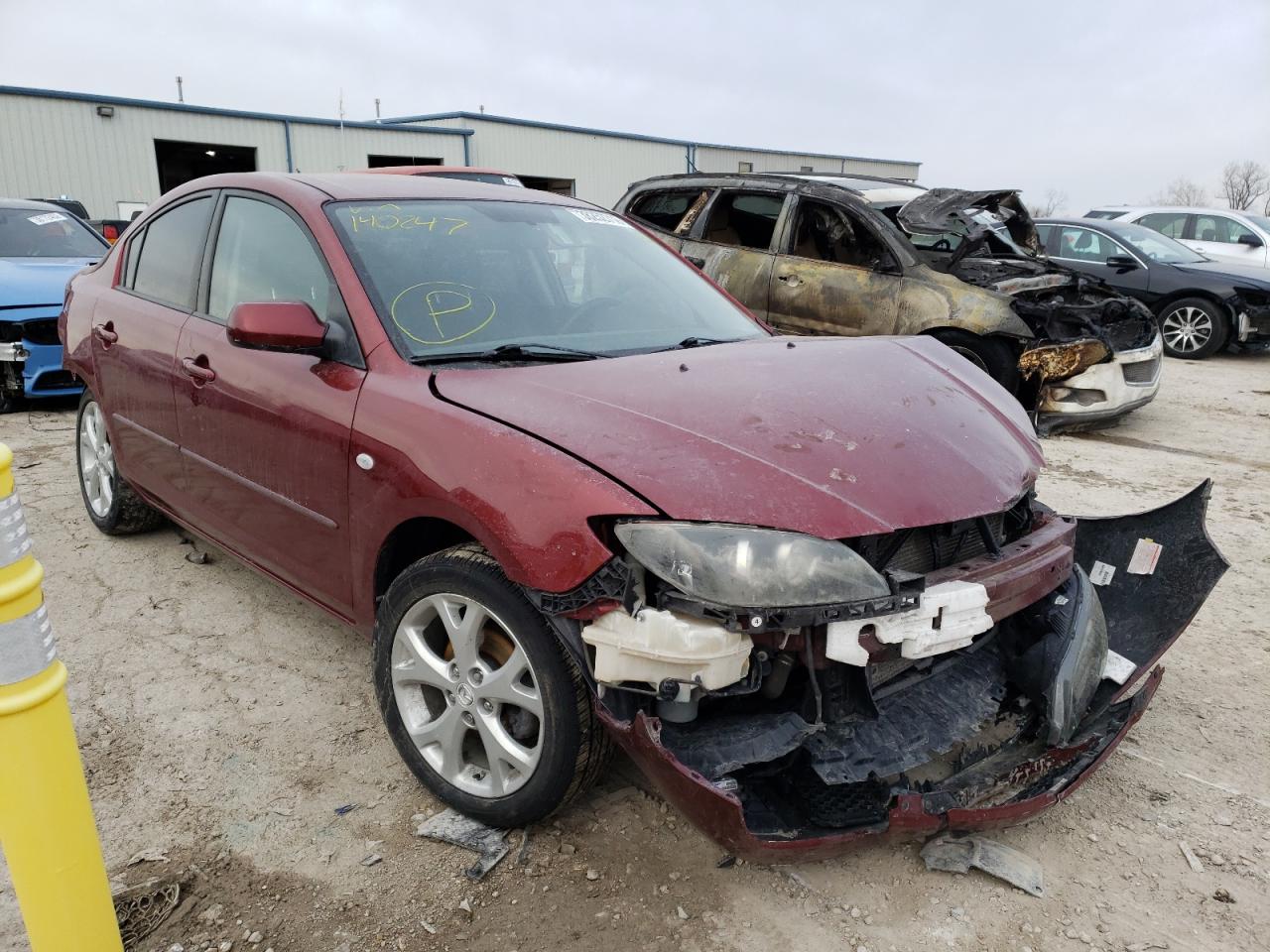 MAZDA 3 I 2008 with VIN JM1BK32F381140247 - Photo from auction