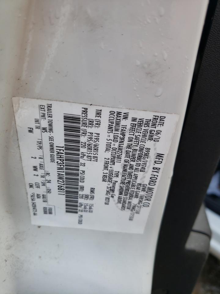 Photo 10 from auction – 2010 FORD FOCUS SE with VIN 1FAHP3FN1AW276811