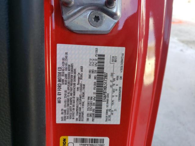 Photo 10 from auction – 2020 FORD MUSTANG with VIN 1FA6P8TH0L5172807