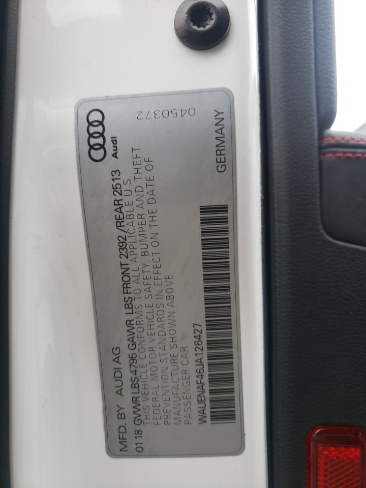 Photo 10 from auction – 2018 AUDI A4 PREMIUM with VIN WAUENAF46JA126427