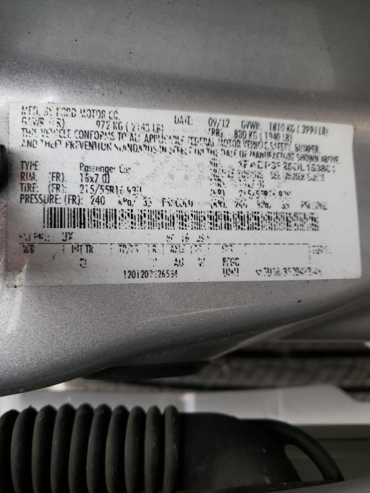 Foto 10 de la subasta – 2013 FORD FOCUS SE con VIN 1FADP3F25DL153801