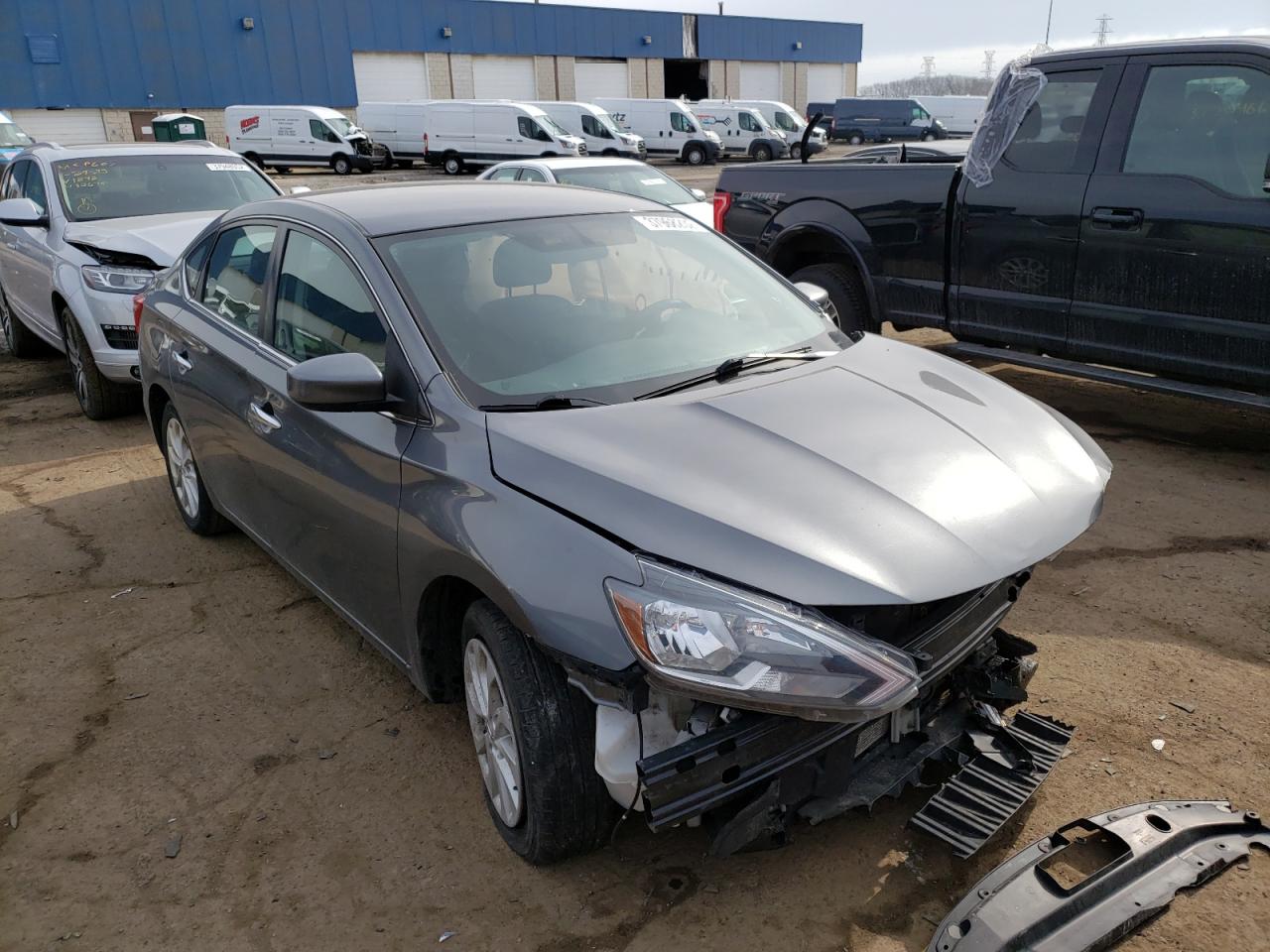 NISSAN SENTRA S 2018 with VIN 3N1AB7AP1JL640647 - Photo from auction