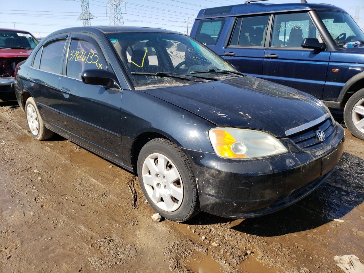 HONDA CIVIC 2002 with VIN 1HGES26762L061906 - Photo from auction