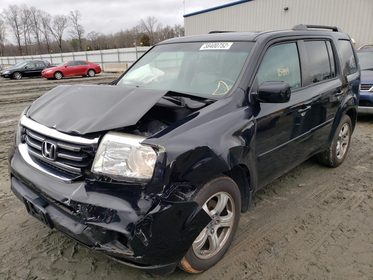 Photo 2 from auction – 2012 HONDA PILOT EXL with VIN 5FNYF4H64CB503828