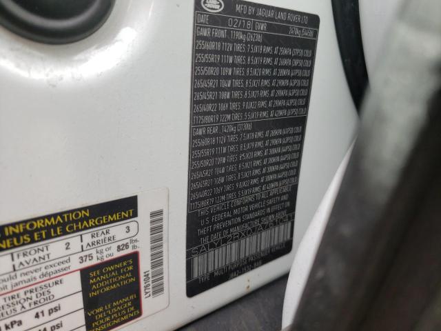 Photo 10 from auction – 2018 LAND ROVER RANGE ROVE with VIN SALYL2RX0JA761041