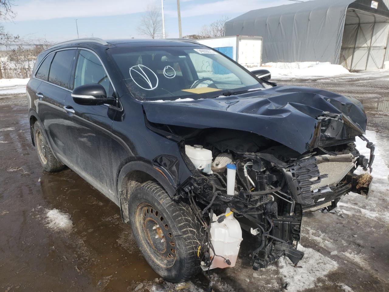KIA SORENTO EX 2019 with VIN 5XYPHDA50KG606615 - Photo from auction