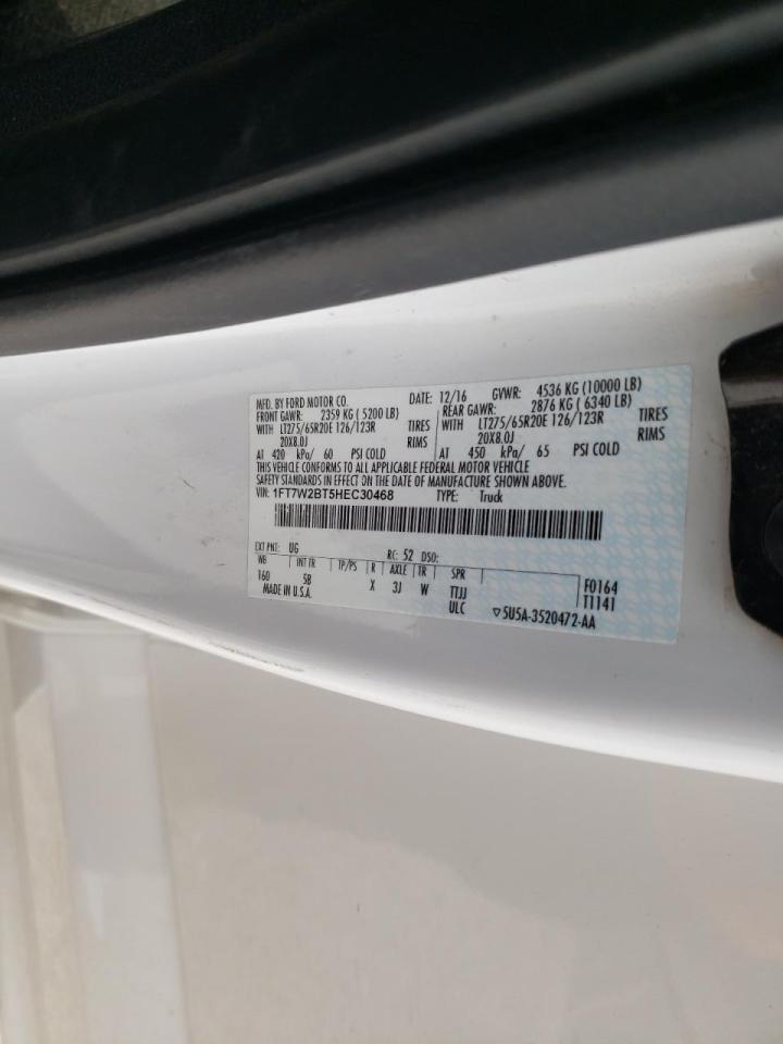 Photo 10 from auction – 2017 FORD F250 SUPER with VIN 1FT7W2BT5HEC30468