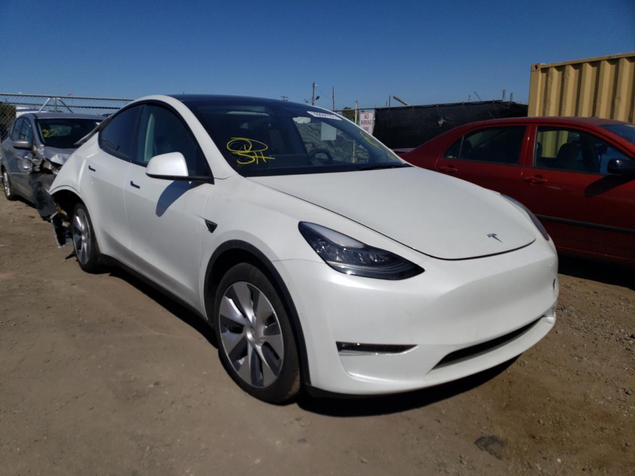 TESLA MODEL Y 2021 with VIN 5YJYGAEE3MF265799 - Photo from auction