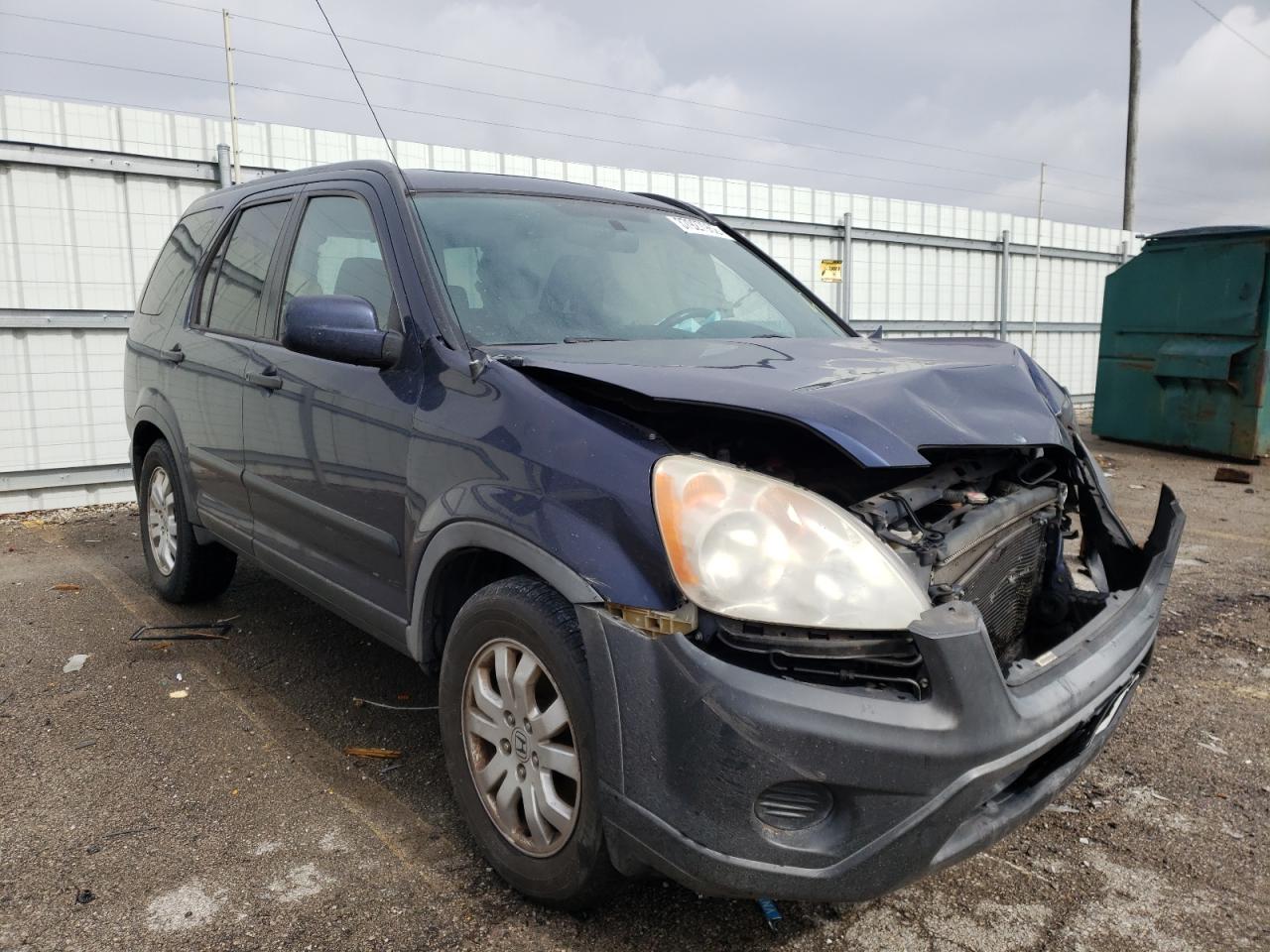 HONDA CR-V EX 2006 with VIN JHLRD78896C020501 - Photo from auction