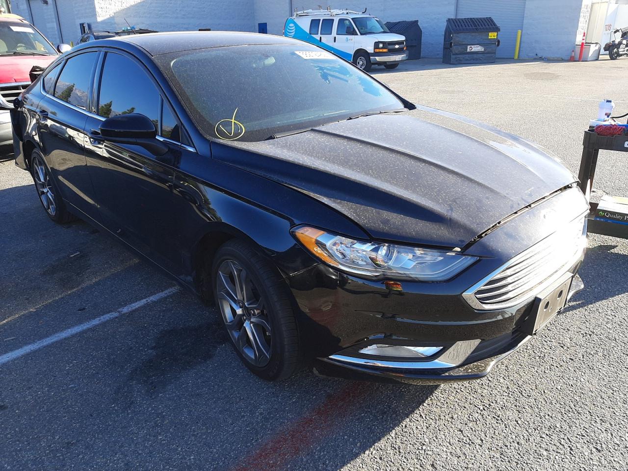 FORD FUSION SE 2017 with VIN 3FA6P0H76HR350614 - Photo from auction
