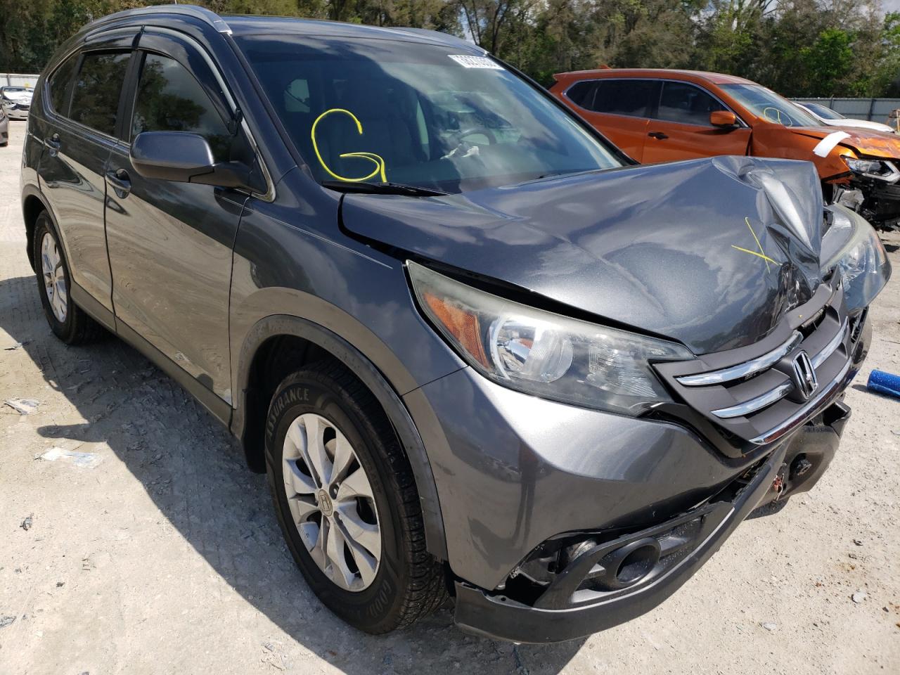 HONDA CR-V EXL 2014 with VIN 5J6RM3H73EL006924 - Photo from auction