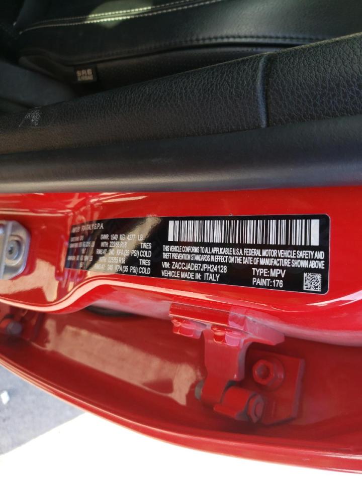 Photo 10 from auction – 2018 JEEP RENEGADE L with VIN ZACCJADB7JPH24128