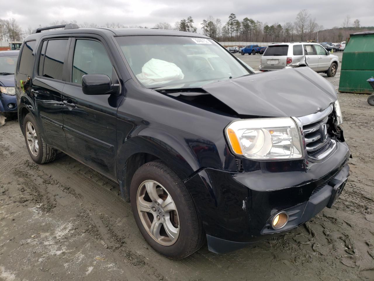 HONDA PILOT EXL 2012 with VIN 5FNYF4H64CB503828 - Photo from auction