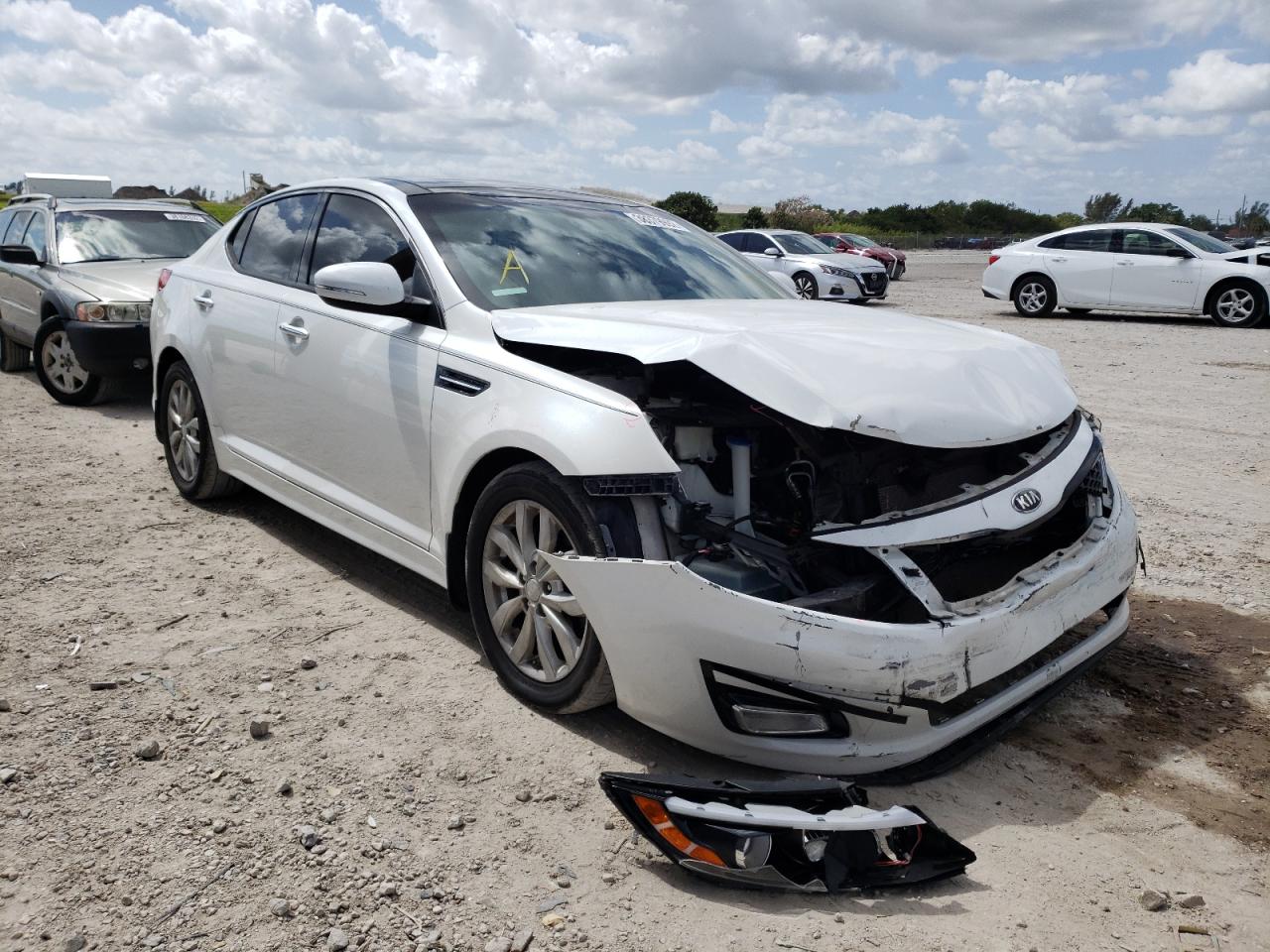 KIA OPTIMA EX 2015 with VIN 5XXGN4A73FG414500 - Photo from auction