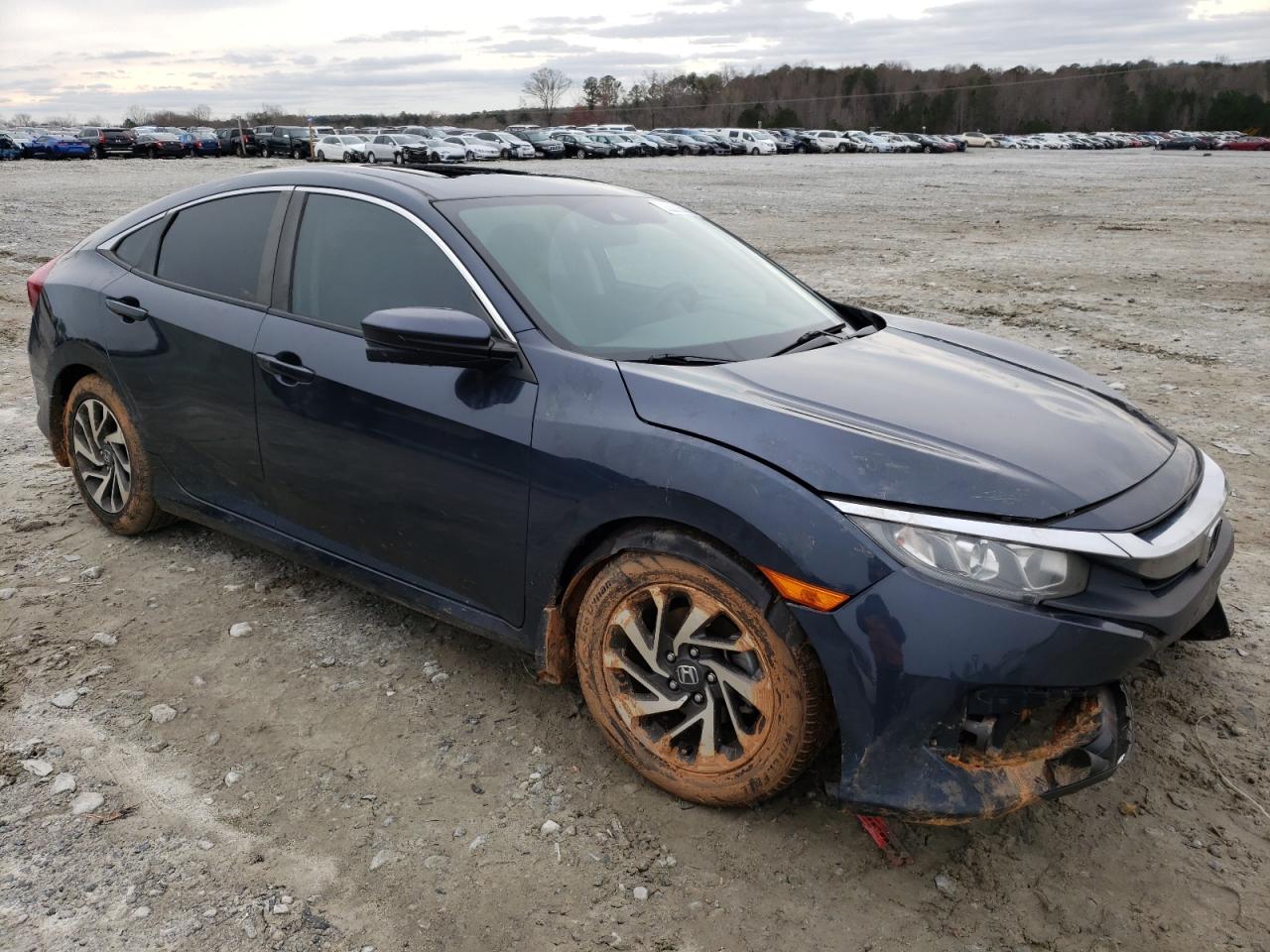 HONDA CIVIC EX 2017 with VIN 19XFC2F85HE078657 - Photo from auction