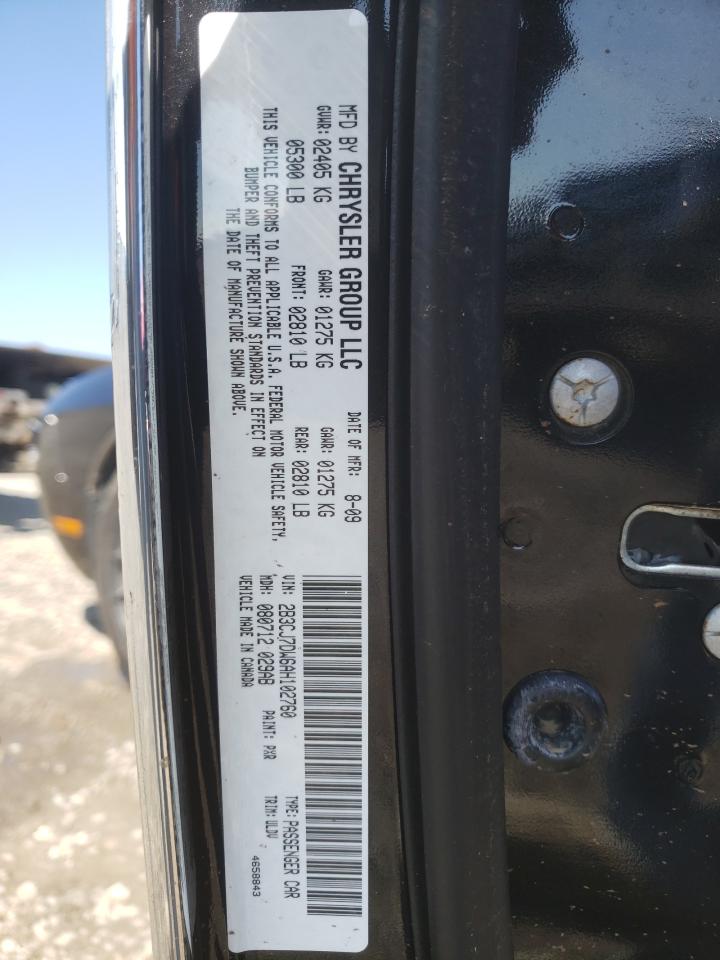 Photo 10 from auction – 2010 DODGE CHALLENGER with VIN 2B3CJ7DW6AH102760