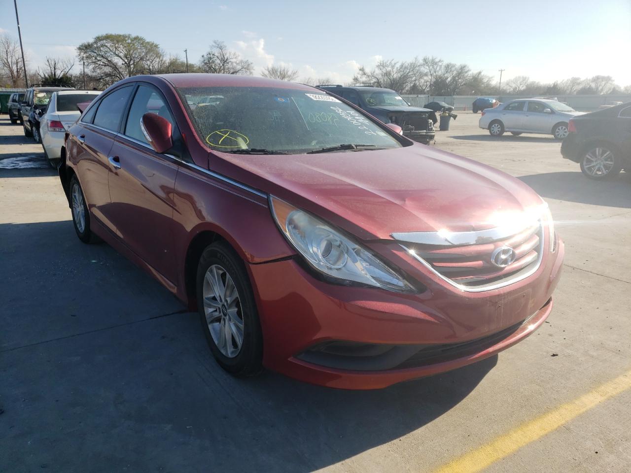 HYUNDAI SONATA GLS 2014 with VIN 5NPEB4AC8EH838772 - Photo from auction