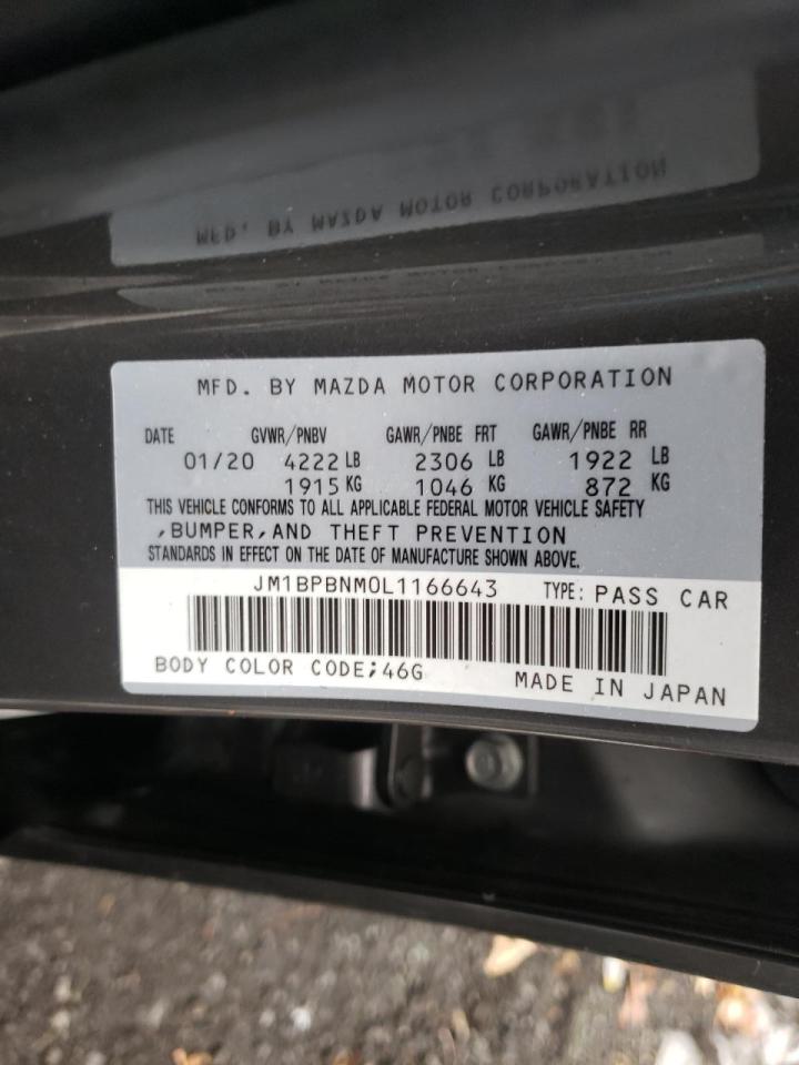 Photo 10 from auction – 2020 MAZDA 3 PREMIUM with VIN JM1BPBNM0L1166643