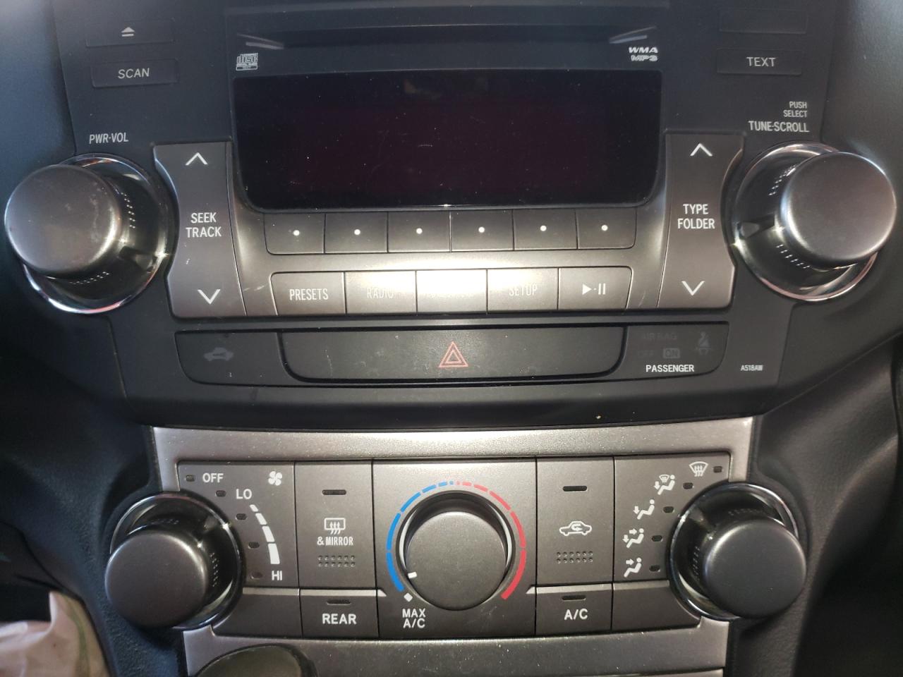 Photo 9 from auction – 2012 TOYOTA HIGHLANDER with VIN 5TDBK3EH0CS150498