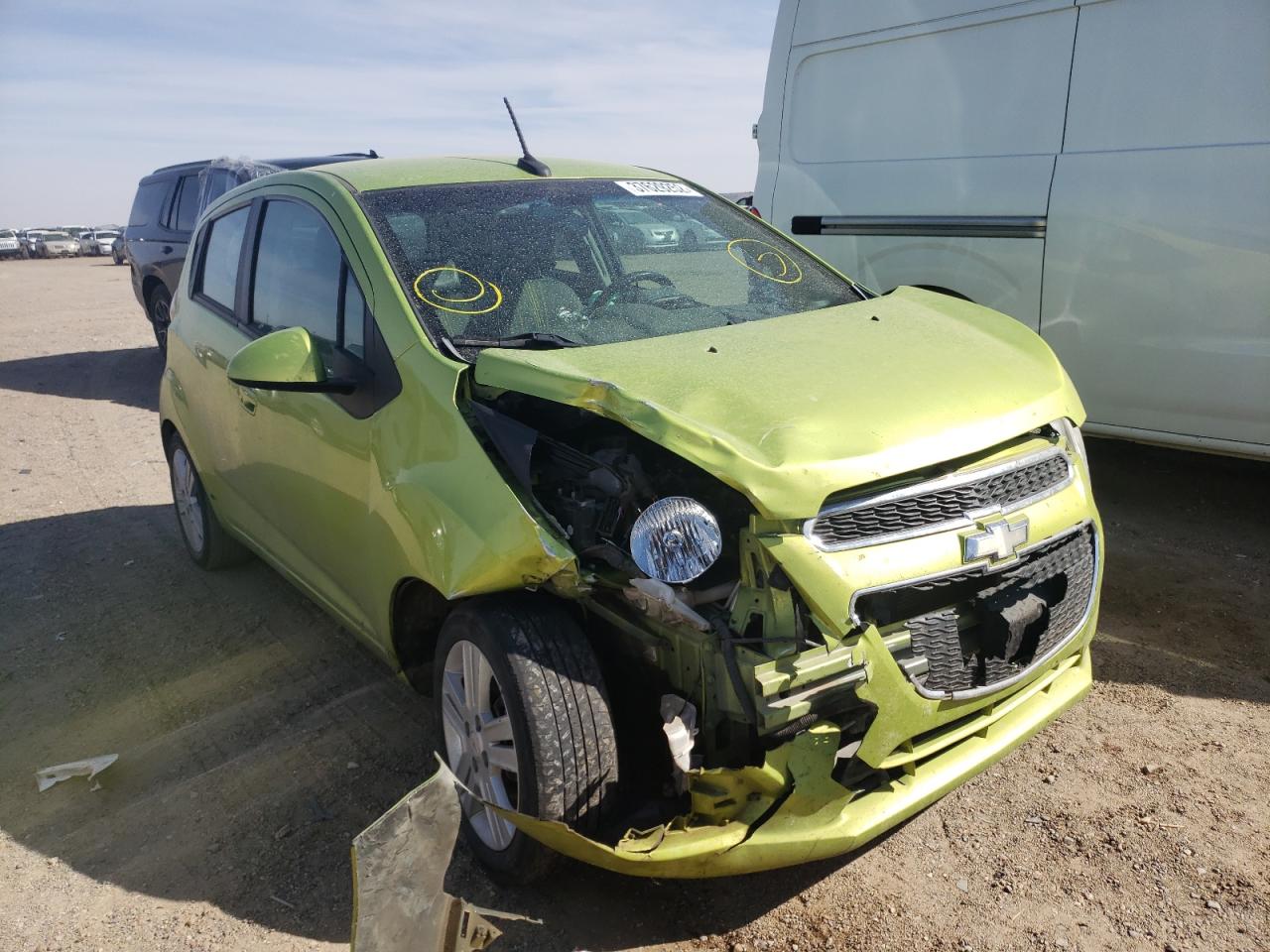 CHEVROLET SPARK 1LT 2013 with VIN KL8CD6S94DC616409 - Photo from auction