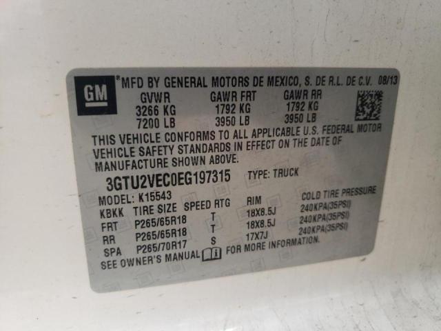 Zdjęcie 10 z aukcji – 2014 GMC SIERRA K15 z VIN 3GTU2VEC0EG197315