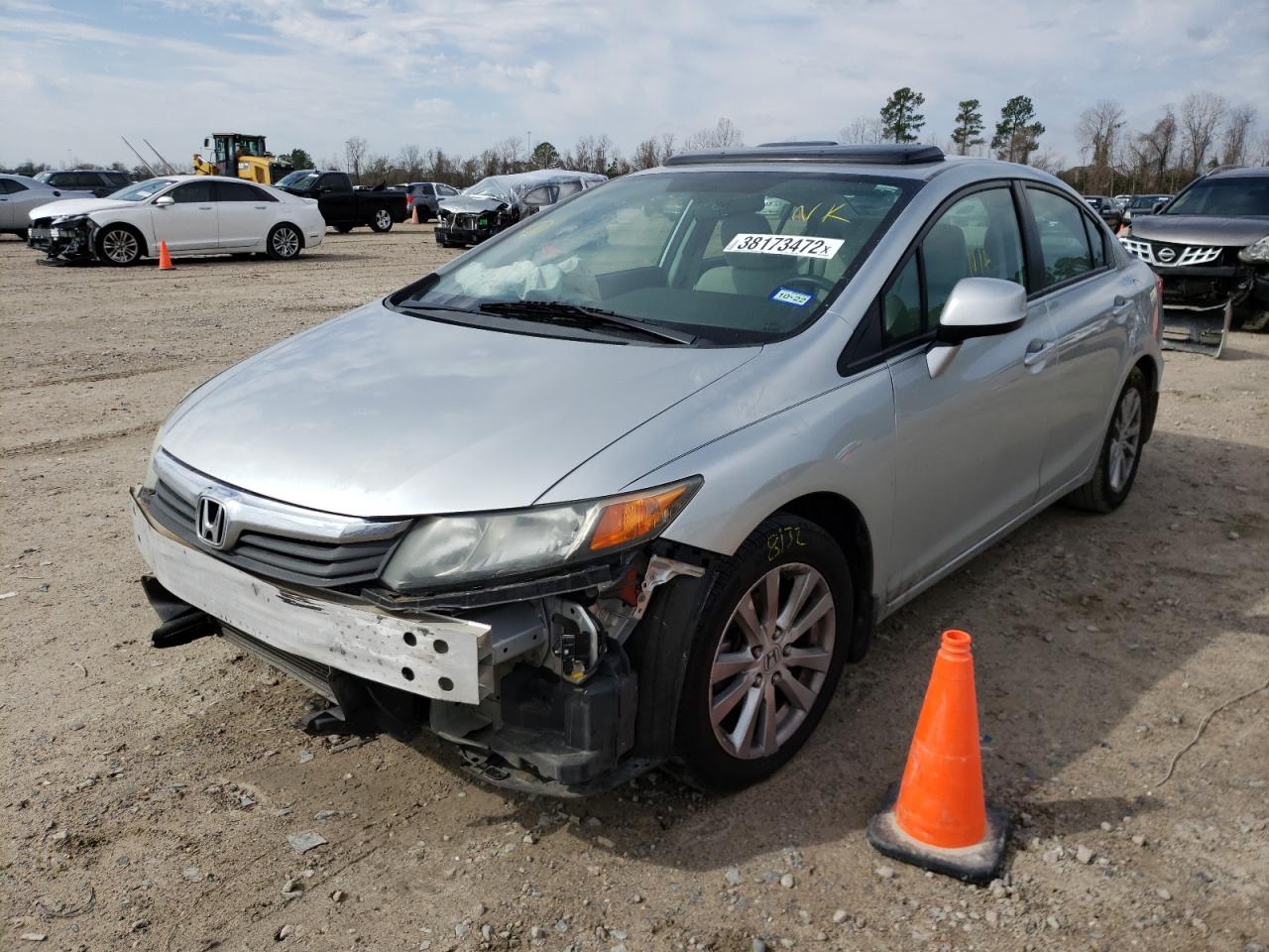 Photo 2 from auction – 2012 HONDA CIVIC EX with VIN 19XFB2F81CE092115