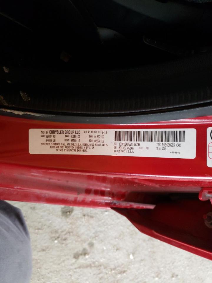 Photo 10 from auction – 2014 DODGE AVENGER SE with VIN 1C3CDZAB5EN110790