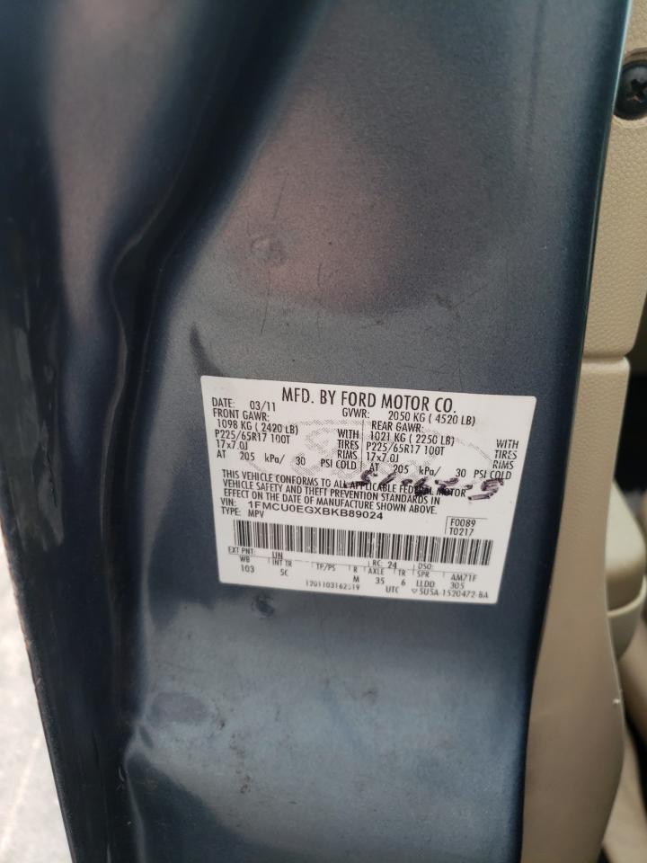 Photo 10 from auction – 2011 FORD ESCAPE LIM with VIN 1FMCU0EGXBKB89024