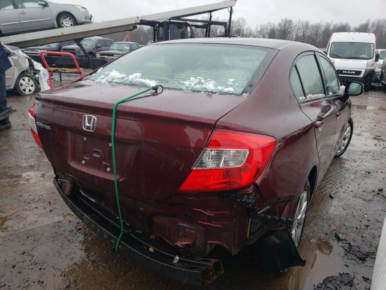Photo 4 from auction – 2012 HONDA CIVIC LX with VIN 19XFB2F5XCE378650
