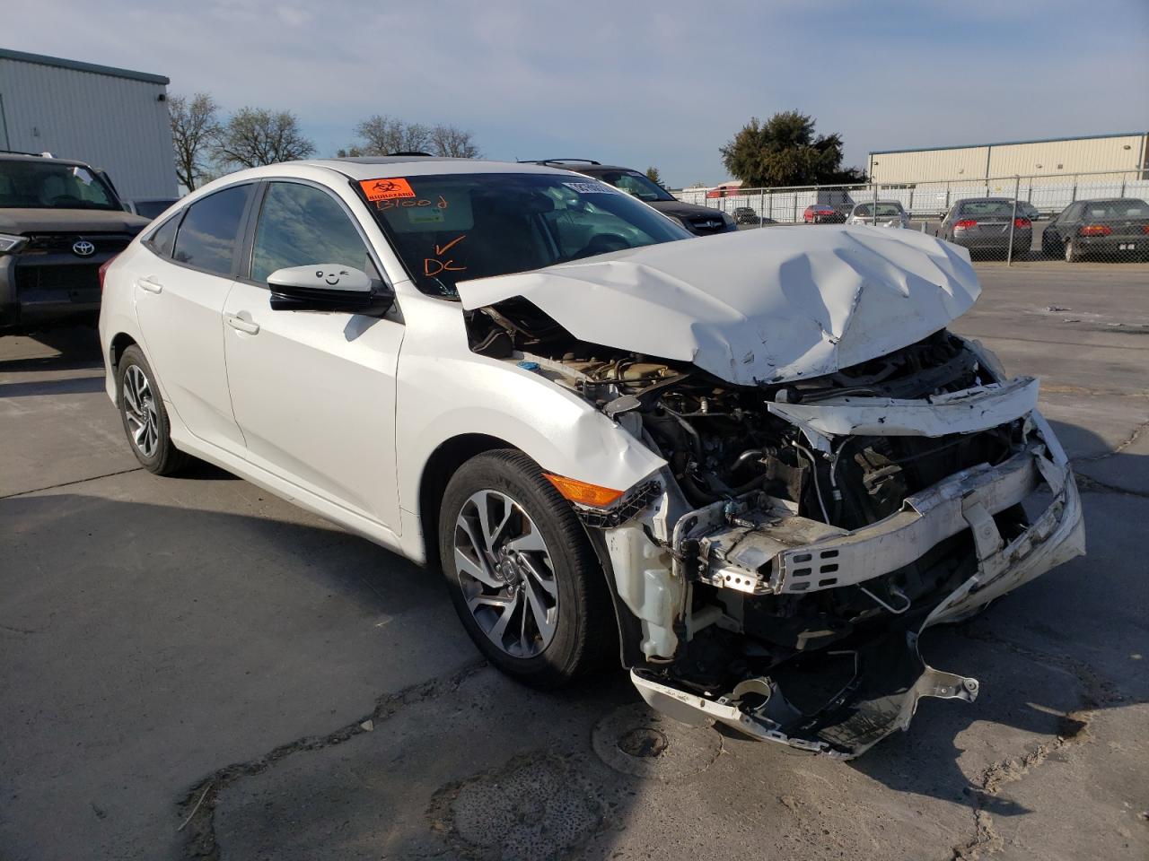 HONDA CIVIC EX 2016 with VIN 19XFC2F78GE237371 - Photo from auction